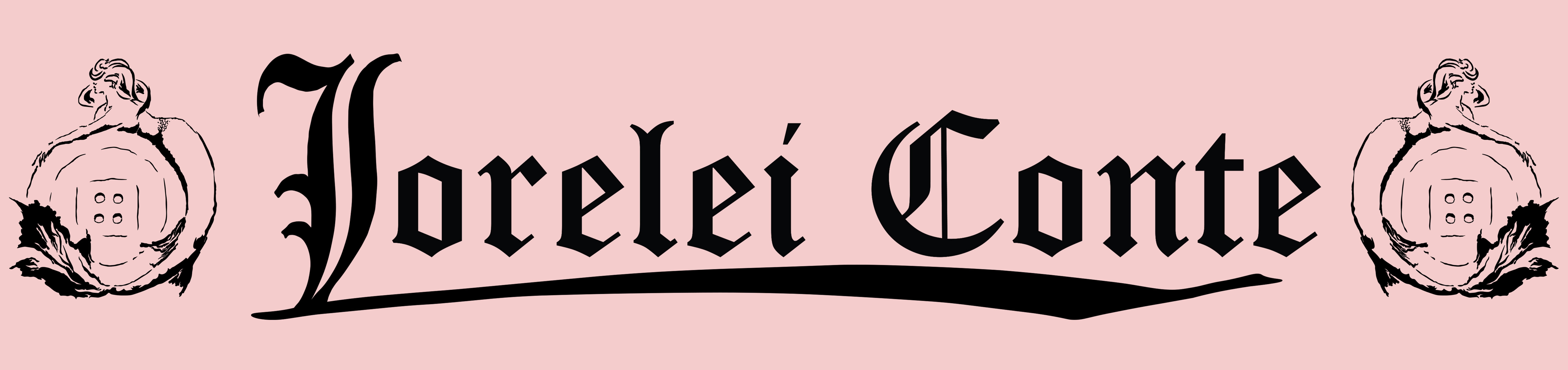 Lorelei Conte's Logo a mermaid on a button