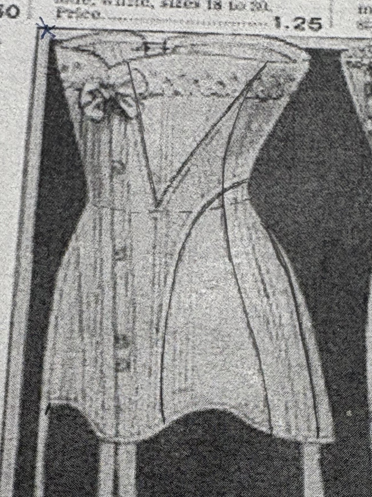 A corset from a 1910s catalogue